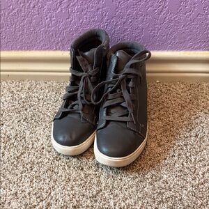 Kids Black High-Top Sneakers